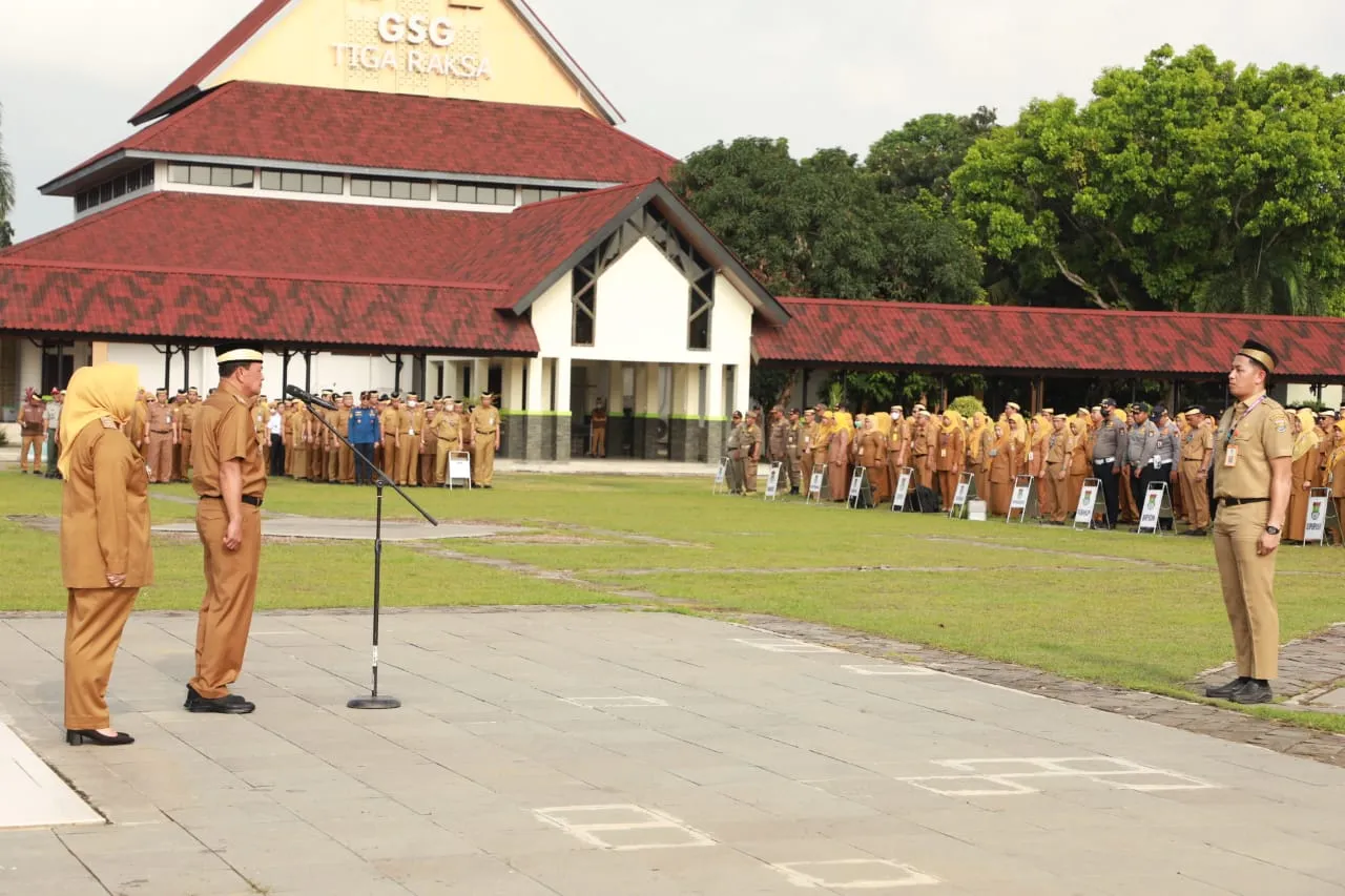 Bupati Tangerang Pimpin Apel Perdana