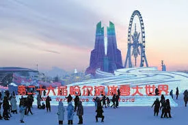 Patung Es Megah di Harbin Ice and Snow World